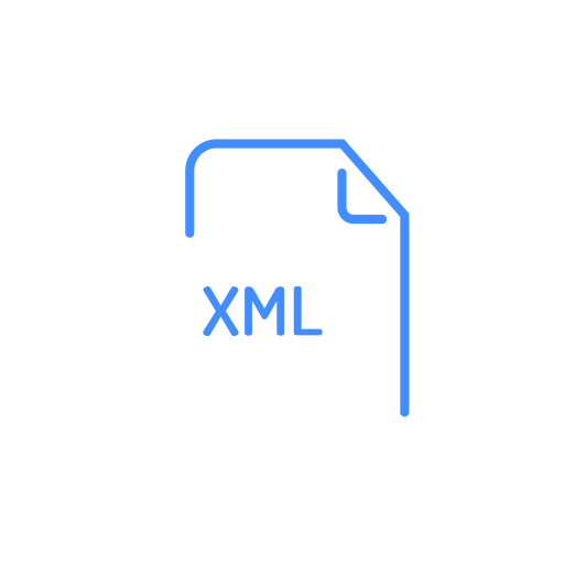 File, extenstion, xml icon