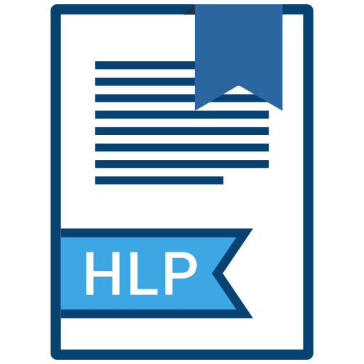 Extension, file, hlp, name icon
