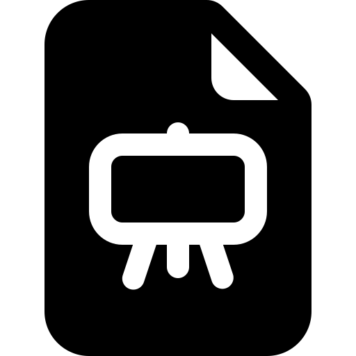 File, earmark, easel, fill icon