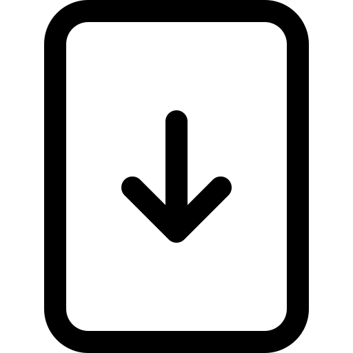 File, arrow, down icon