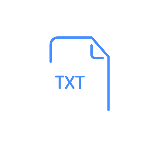 File, extenstion, txt icon