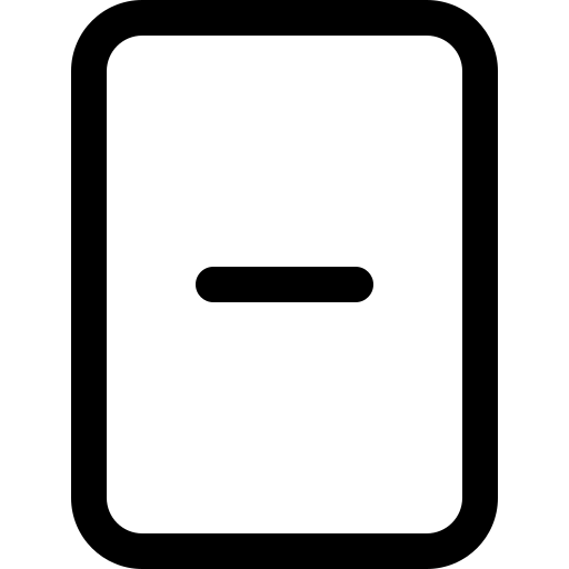 File, minus icon