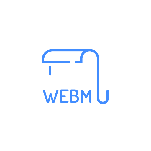 Webm, file, extenstion icon