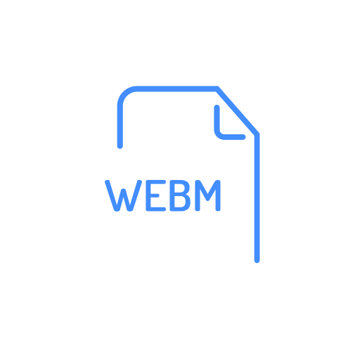 File, extenstion, webm icon