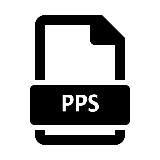 Pps, file, extention, format icon