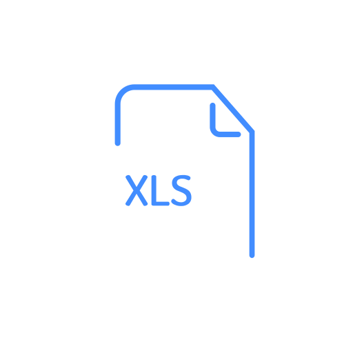 File, extenstion, xls icon