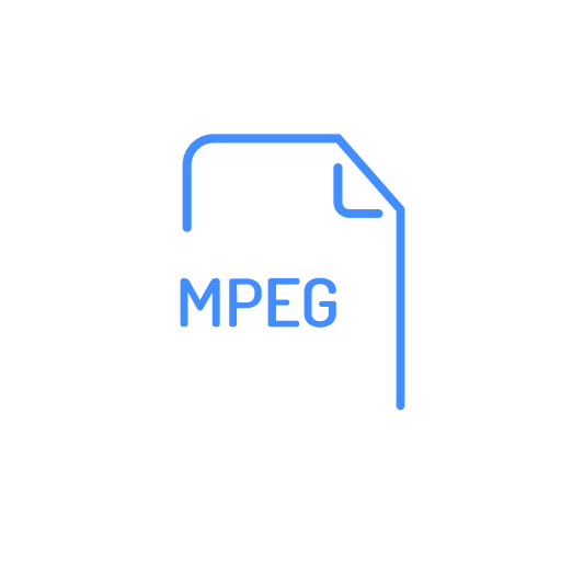 File, extenstion, mpeg icon
