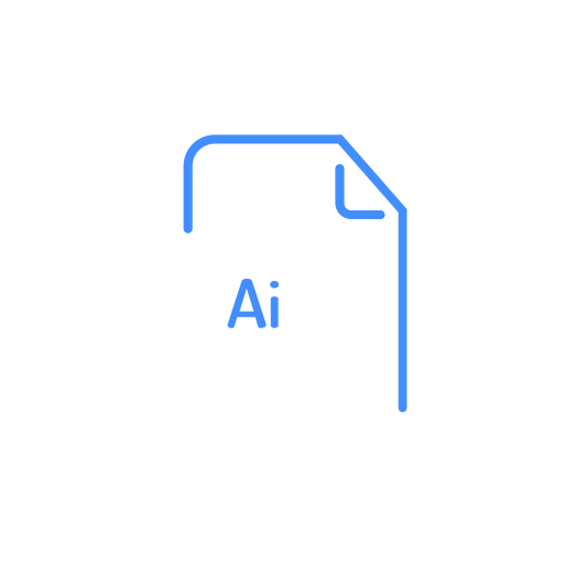 Ai, file, extenstion icon