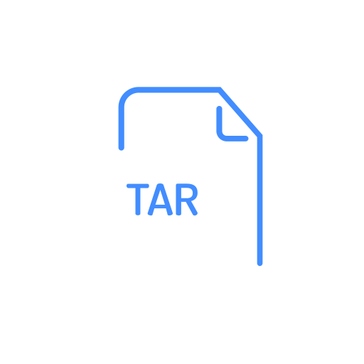 File, extenstion, tar icon