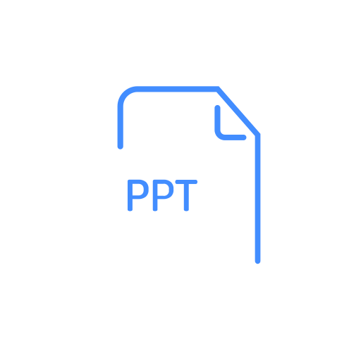 File, extenstion, ppt icon