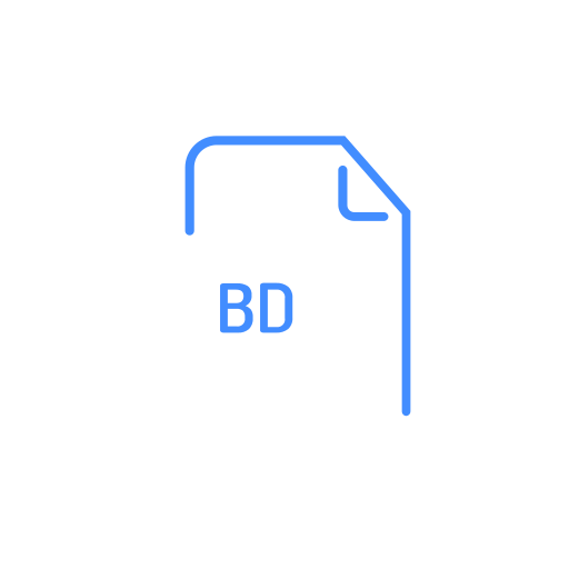 File, extenstion, bd icon