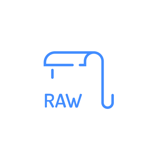 Raw, file, extenstion icon