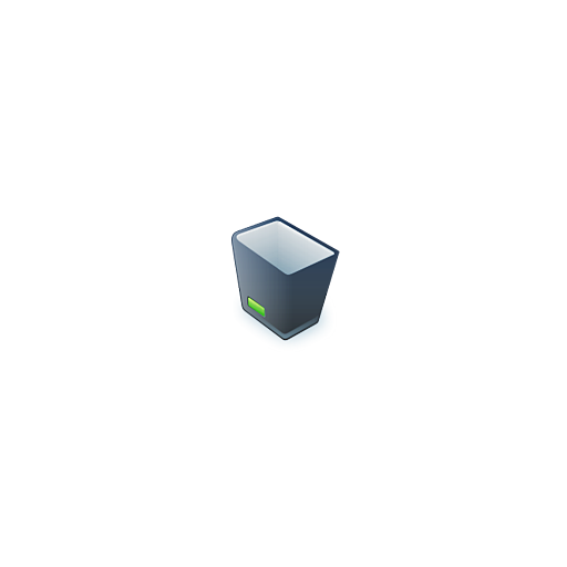 Delete, empty, garbage, recycle bin icon