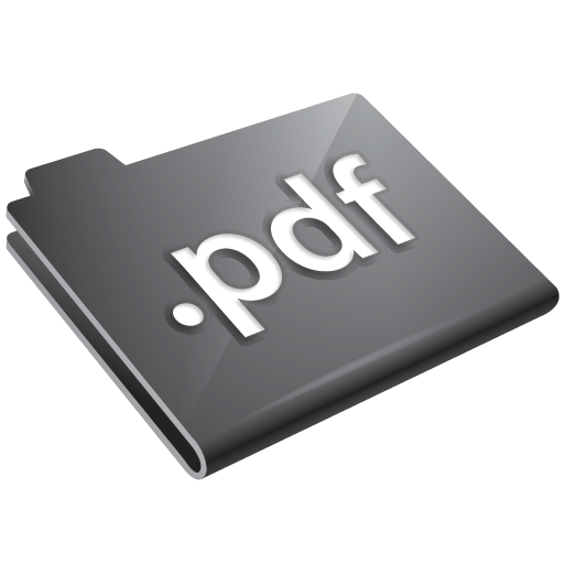 Pdf, grey, folder icon