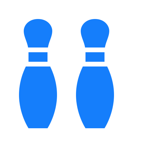 Bowling, pins icon