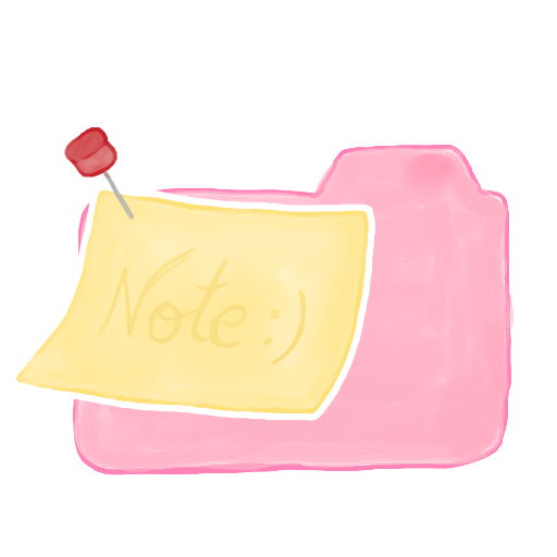 Ak, candy, folder, note icon