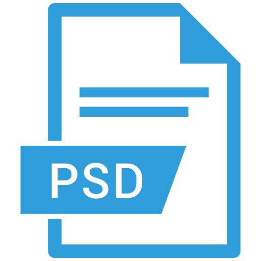 Photoshop extension, photoshop file, psd, psd file icon