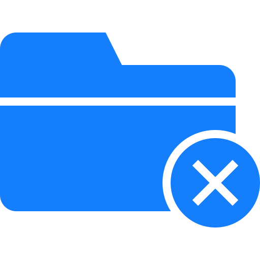 Cancel, folder icon