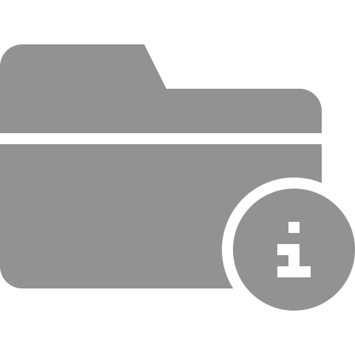 Information, folder icon