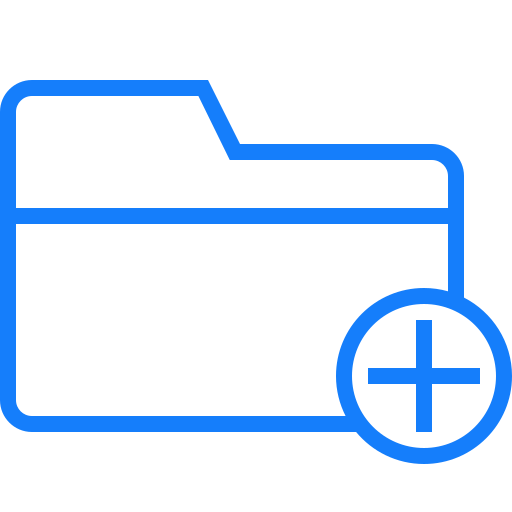Add, folder icon
