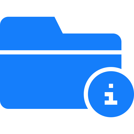 Information, folder icon