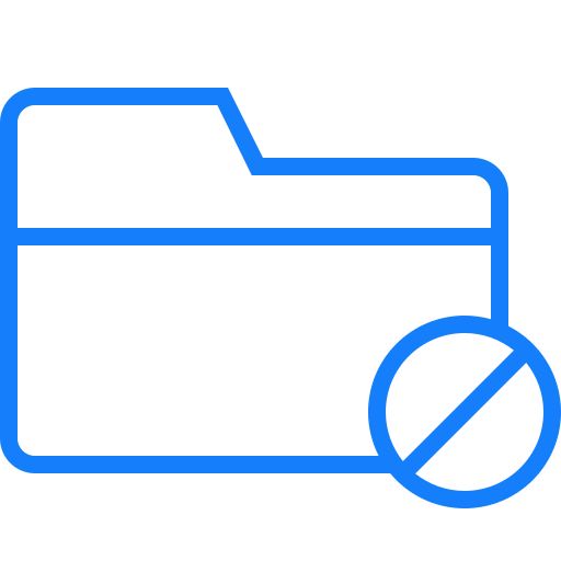 Forbidden, folder icon