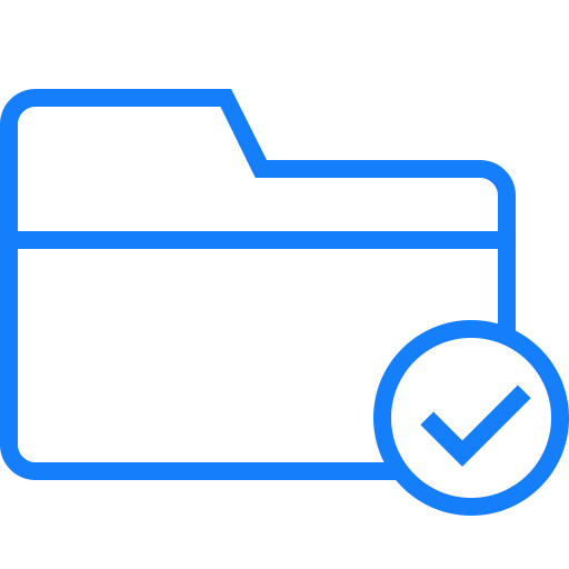 Folder, checked icon