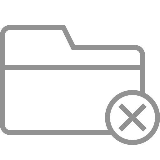 Cancel, folder icon