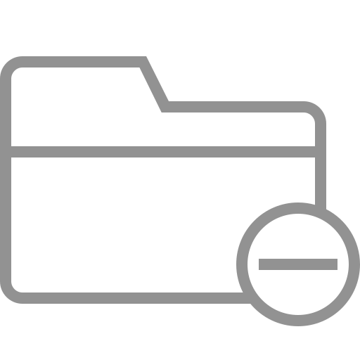 Folder, remove icon