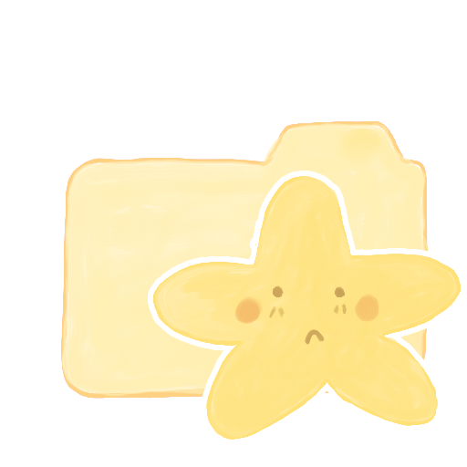 Ak, folder, sad, starry, vanilla icon