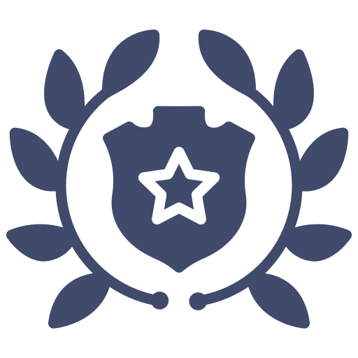 Achievement, army, awards, badge, ground forces, police icon