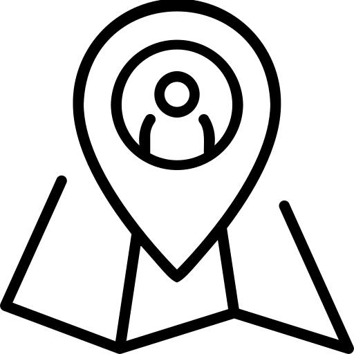 Location, map, pin, navigation icon