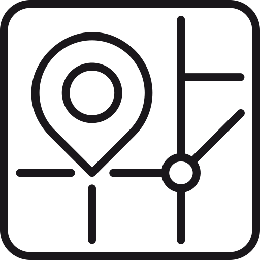 Location, map, pin icon