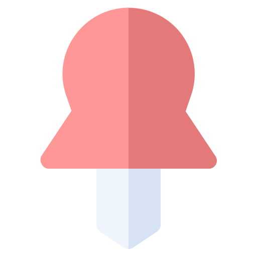 Attachment, map, pin, push icon