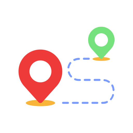 Destination, map, navigation, pin icon