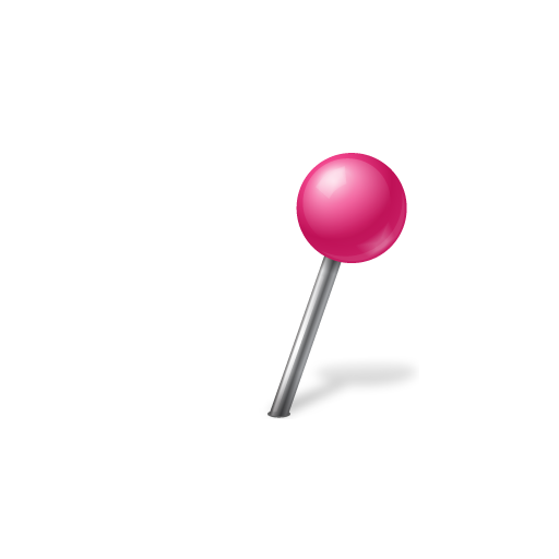 Ball, mapmarker, pink, right icon