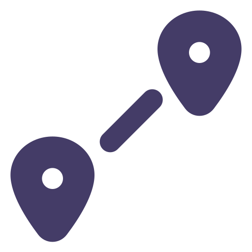Distance, travel, vacation icon