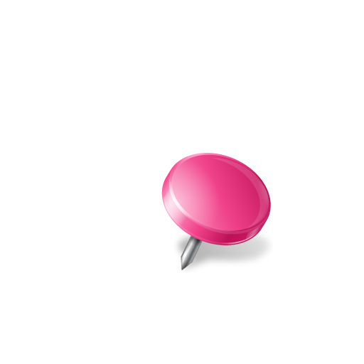 Drawingpin, mapmarker, pink, right icon