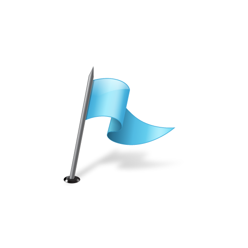 Azure, flag, mapmarker, right icon