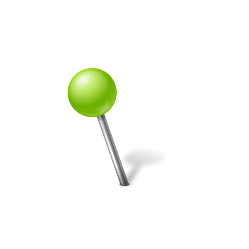 Ball, chartreuse, left, mapmarker icon