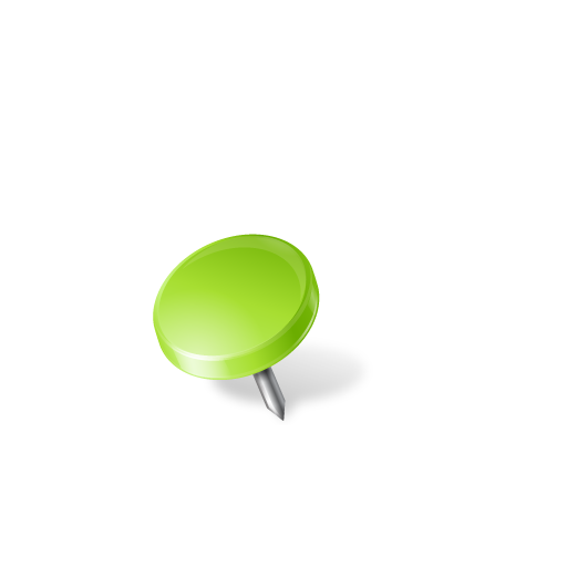 Chartreuse, drawingpin, left, mapmarker icon