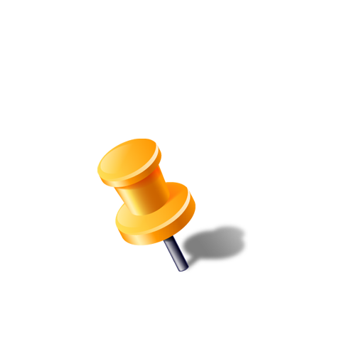 Gps, location, needle, pin, push pin, thumbtack icon