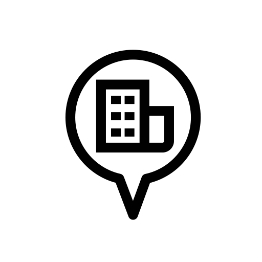 Building, building location, company, location, office, position icon