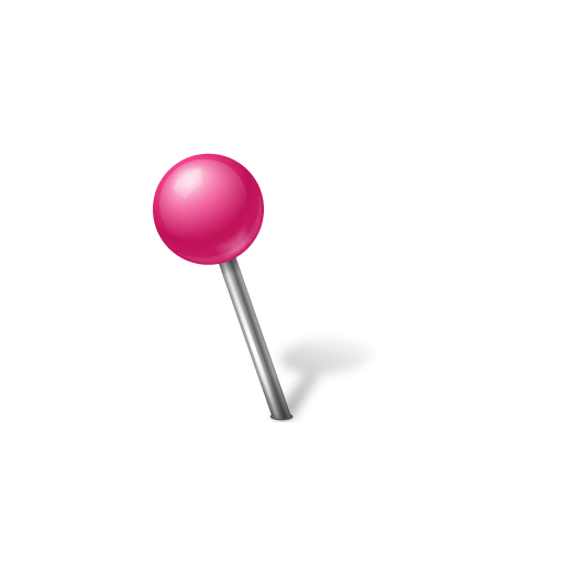 Ball, left, mapmarker, pink icon