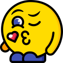 people,emoji,feelings,smileys,emoticons,wink,kiss