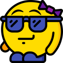 people,girl,sunglasses,emoji,feelings,smileys,emoticons,cool
