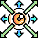 ui,wellness,seo and web,healthcare and medical,arrows,target,vision,eye,expanding,optical,view,focus,look,visualize,expansive,iridology