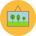 landscape,furniture and household,art,frame,handcraft,artist,paint