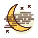 weather,stars,moon,night,clouds,fog