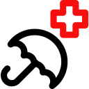 cross,security,healthcare and medical,umbrella,emergency,red cross